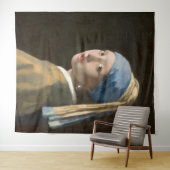 Meisje met een parel wandkleed (In Situ (horizontaal))