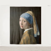 Meisje met een parel wandkleed (Voorkant)