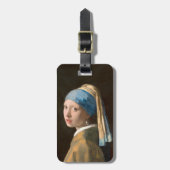 Meisje met een parelaar (1665) Johannes Vermeer Bagagelabel (Voorkant verticaal)