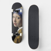 Meisje met een parelaar die Johannes Vermeer verdi Skateboard (Voorkant)