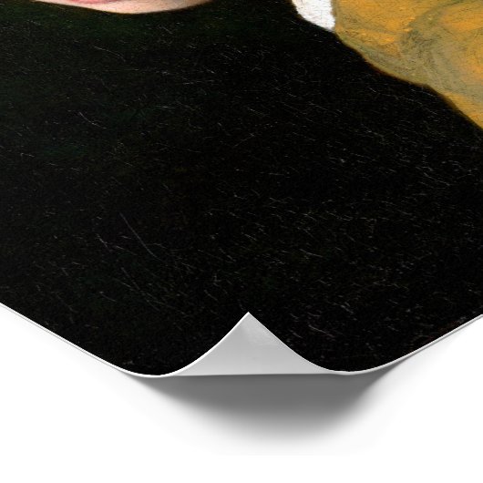 Meisje met een parelaar, Johannes Vermeer, 1665 Poster (Hoek)