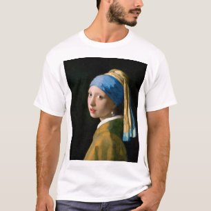 Meisje met een parelaar, Johannes Vermeer, 1665 T-shirt