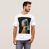 Meisje met een parelaar, Johannes Vermeer, 1665 T-shirt (Voorkant volledig)