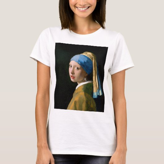 Meisje met een parelaar, Johannes Vermeer, 1665 T-shirt (Voorkant)