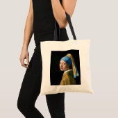 Meisje met een parelaar, Johannes Vermeer, 1665 Tote Bag (Voorkant (product))