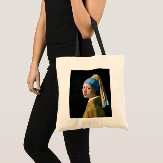 Meisje met een parelaar, Johannes Vermeer, 1665 Tote Bag (Voorkant (product))