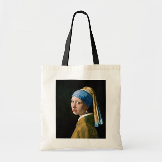 Meisje met een parelaar, Johannes Vermeer, 1665 Tote Bag (Voorkant)