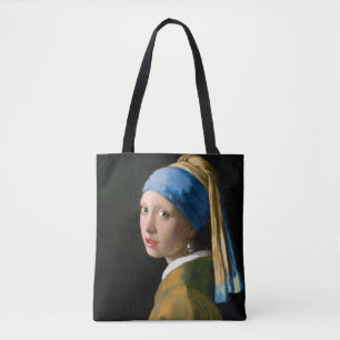Meisje met een parelaar, Johannes Vermeer, 1665 Tote Bag