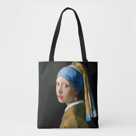 Meisje met een parelaar, Johannes Vermeer, 1665 Tote Bag (Voorkant)