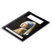 Meisje met een parelaarde (ca. 1665) notitieboek (Linkerzijde)