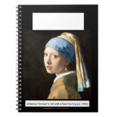 Meisje met een parelaarde (ca. 1665) notitieboek (Voorkant)