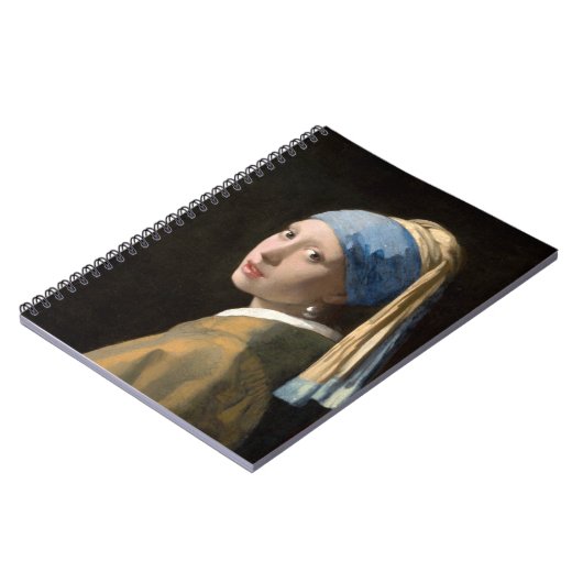 Meisje met een parelaardenfeest notitieboek (Linkerzijde)