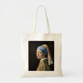 Meisje met een parelaardenfeest tote bag (Voorkant)