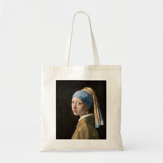 Meisje met een parelaardenfeest tote bag (Voorkant)