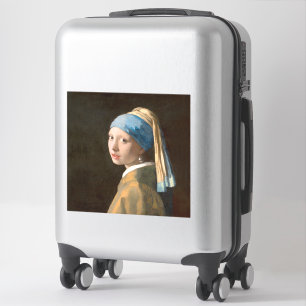 Meisje met een parelmoer (1665) sticker
