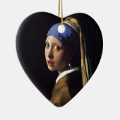 Meisje met een parelschilder van Vermeer Keramisch Ornament (Rechts)