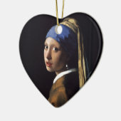 Meisje met een parelschilder van Vermeer Keramisch Ornament (Links)
