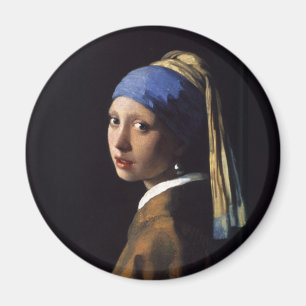 Meisje met een parelschilder van Vermeer Magneet
