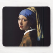 Meisje met een parelschilder van Vermeer Muismat (Voorkant)