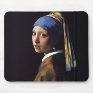 Meisje met een parelschilder van Vermeer Muismat