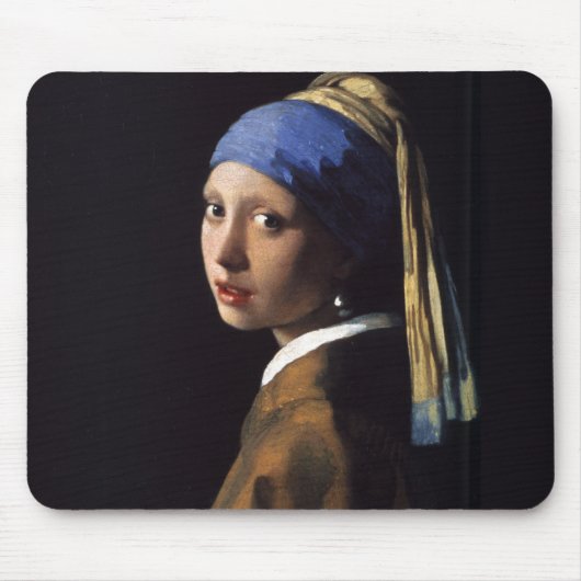 Meisje met een parelschilder van Vermeer Muismat (Voorkant)