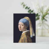 Meisje met een pareltje dat Johannes Vermeer Post Briefkaart (Staand voorkant)