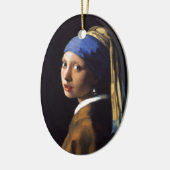 Meisje met een pareltje, van Vermeer Keramisch Ornament (Links)