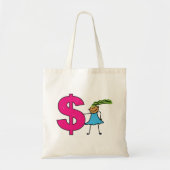Meisje met een poppenbord tote bag (Voorkant)
