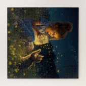 Meisje met een pot vol vuurvliegjes legpuzzel (Horizontaal)