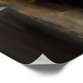 Meisje met een rode hond op de straten van Parijs Poster (Hoek)