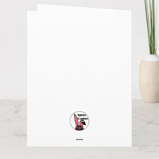 Meisje met een rode jas met een Snowman-feestdag B Kaart (Achterkant)