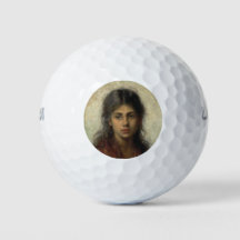 Meisje met een Rode sjah (door Alexei Harlamoff)