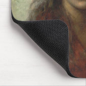 Meisje met een Rode sjah (door Alexei Harlamoff) Muismat (Hoek)