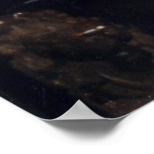 Meisje met een rood Pet Poster (Hoek)