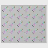 meisje met een staart cadeaupapier (Vlak)