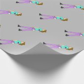 meisje met een staart cadeaupapier (Hoek)