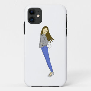 meisje met een staart Case-Mate iPhone case