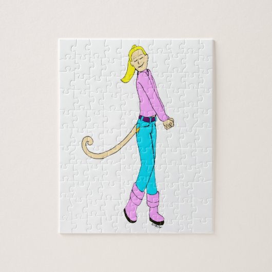 meisje met een staart legpuzzel (Verticaal)