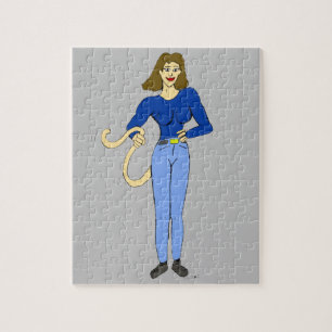 meisje met een staart legpuzzel