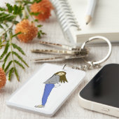 meisje met een staart sleutelhanger (Voorkant Rechts)