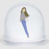 meisje met een staart sneeuwbol (Voorkant)