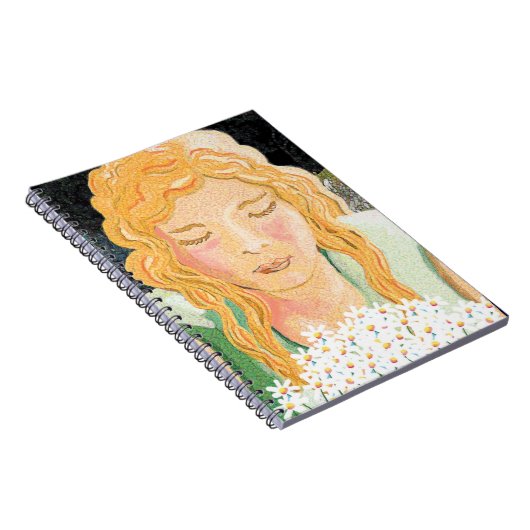 meisje met een stel daisies notitieboek (Rechterzijde)