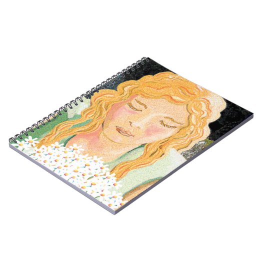 meisje met een stel daisies notitieboek (Linkerzijde)
