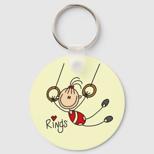 Meisje met een tikje op Rings Tshirts en Gifts Sleutelhanger (Voorkant)