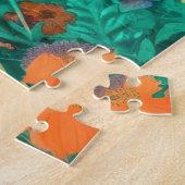 Meisje met een tuin op haar hoofd Jigsaw Puzzel (Zijkant)