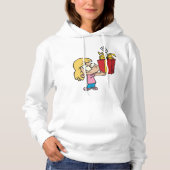 Meisje met een vaders dag cadeau vrouwen hoodie (Voorkant)