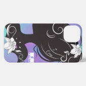 Meisje met een ventilator die ik kan bellen iPhone hoesje (Achterkant horizontaal)