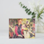 Meisje met een vis Bowl, 20e eeuw Briefkaart (Staand voorkant)