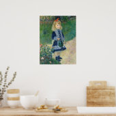 Meisje met een watering Kan van Auguste Renoir Poster (Keuken)