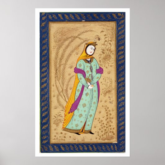 Meisje met een wijnvat en een peren uit de La Poster (Voorkant)